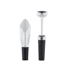 Wine Aerator Pourer and Wine Bottle Stopper Set, Includes Tulip Wine Aerator Pourer, Wine Bottle Stopper, Premium Quality