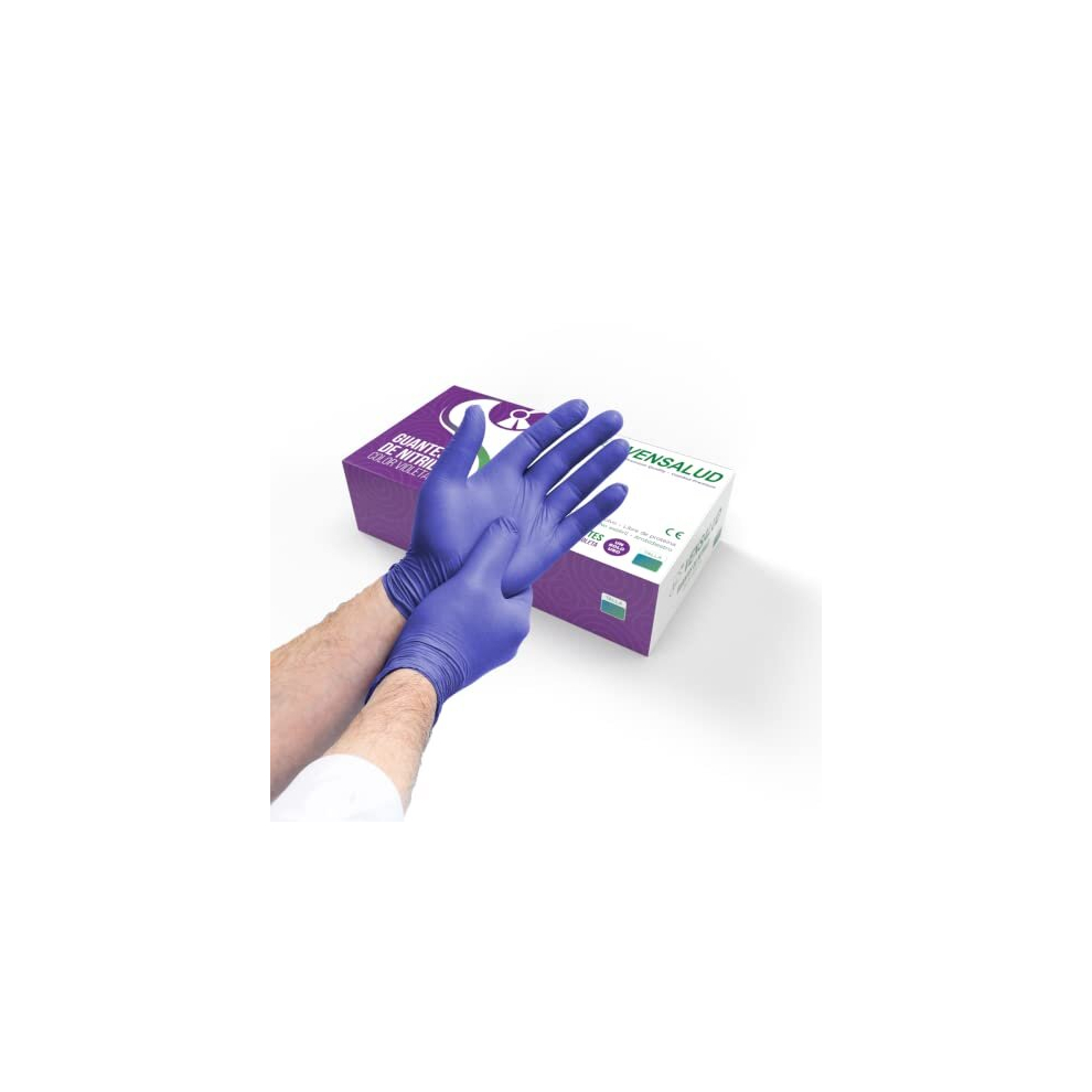 | Disposable NITRILE Gloves | Powder Free | Resistant | For Laboratories, Sanitary, Kitchen, Tattoo Studios, Veterinary, Cleaning | Latex Free | Pack