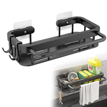 Kitchen Sink Storage Shelf, Kitchen Washing up Organiser, Kitchen Multifunctional Sink Caddy Removable Kitchen Sink Organiser, Wall Sink Caddy with