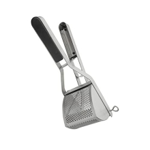 PT-6272 Ricer Stainless Steel Masher Fruit and Vegetable Press with Ergonomic Handle Quick and Easy Mashed Potatoes, 18/10, 28 x 8 x 10 cm