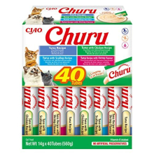 INABA Churu Variety box Tuna with seafood - cat treats - 40 x 14g