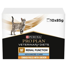 VETERINARY DIETS FELINE NF Advanced Care Renal Function CIG Chicken 10 x 85g, Pack of 4