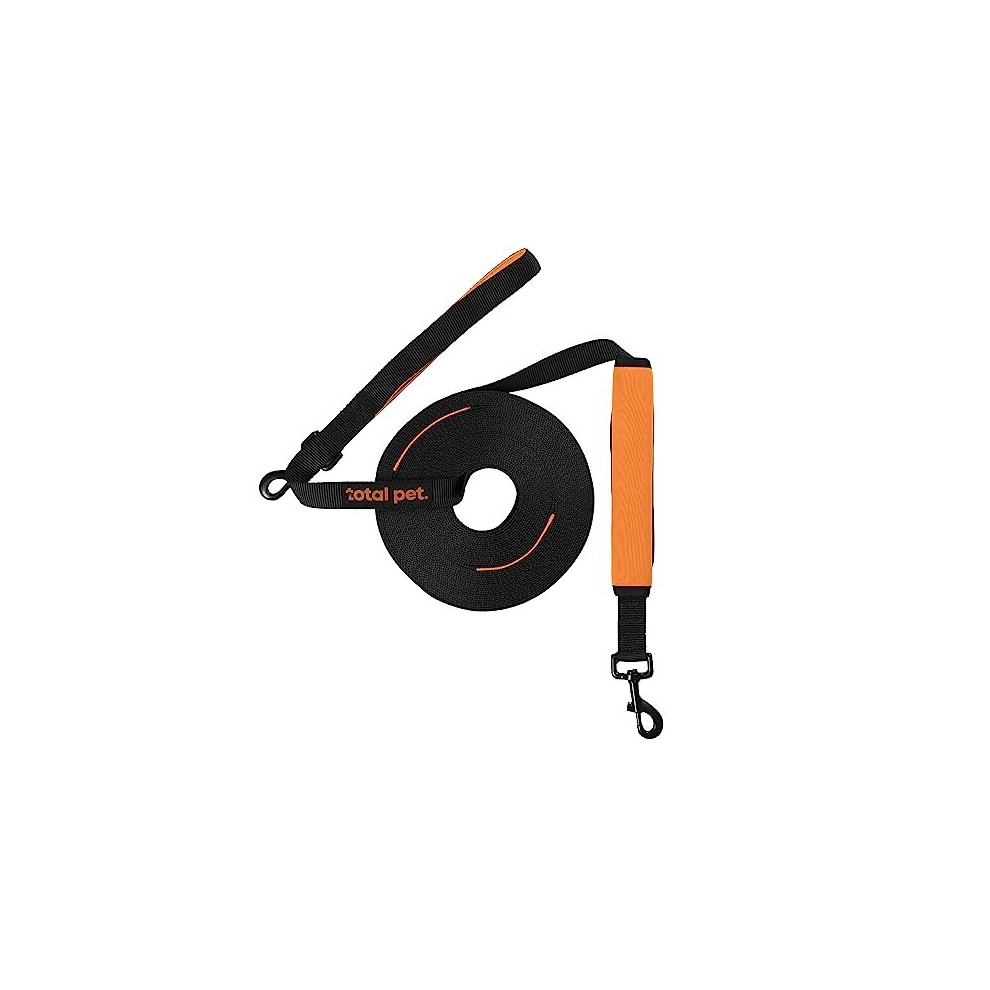 Total Pet 15M Training Lead For Dogs & Puppy - Long Line Leash With Control Handle For Recall/Obedience Training
