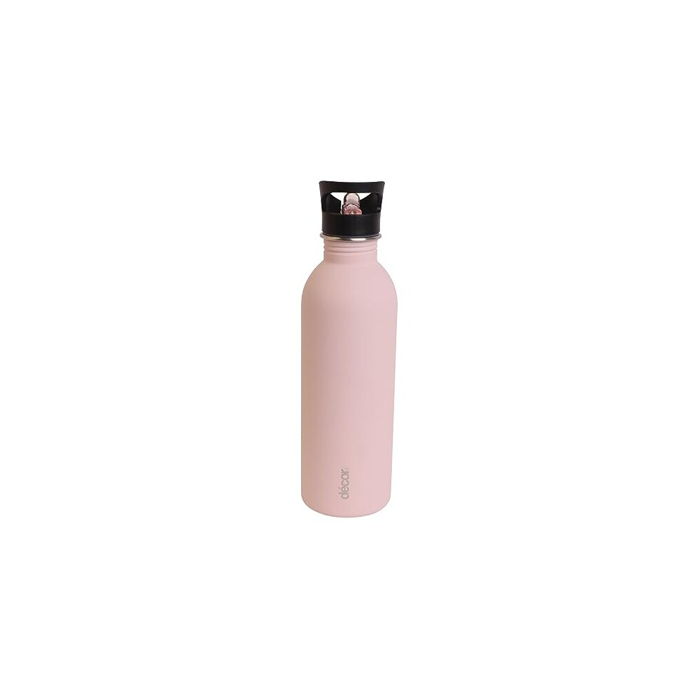 Snap n Seal, Pink Matte Finish, Stainless Steel Bottle With Straw Lid, Leakproof On The Go, Gym, Travel Water Bottle, Reusable & Eco-Friendly.