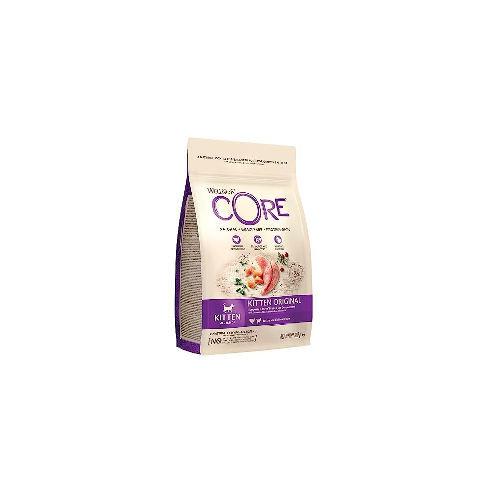 Kitten Original, Dry Cat Food, Kitten Food Dry, Grain Free, High Meat Content, Chicken & Turkey, 300 g