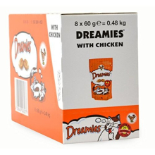 Cat Treats Delicious Snacks with Chicken, 8 Pouches (8 x 60 g)