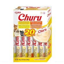 Churu by INABA Cat Treat - Chicken and Beef Variety Box - 1 Pack (20 x 14g total) / Soft & Creamy Cat Treat, Delicious & Healthy Snack, Purée Food