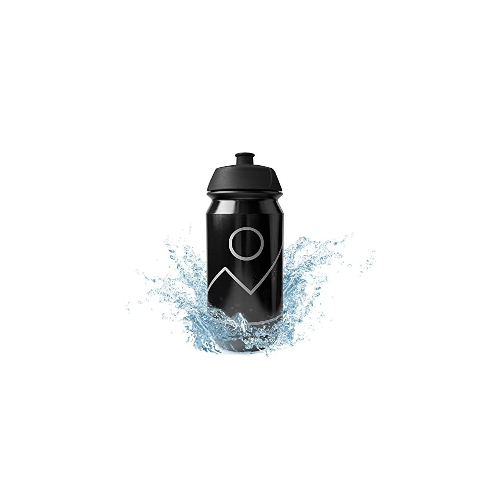 Sports Bottle | 500ml | Leak Proof | BPA Free | Biodegradable | Lightweight Water Bottle | Cycling | Gym (Double Black)