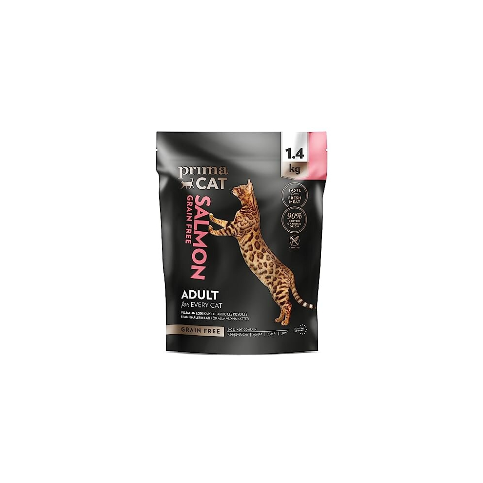 - Complete Dry Grain Free Salmon Flavoured Cat Food, Adult Cat Food, 1.4kg
