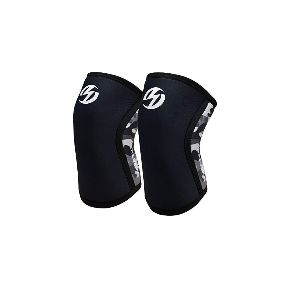 Nisrok Knee Sleeves (1 Pair), 7Mm Neoprene Compression Knee Braces, Great Support For Cross Training, Weightlifting, Powerlifting, Squats, Basketball And