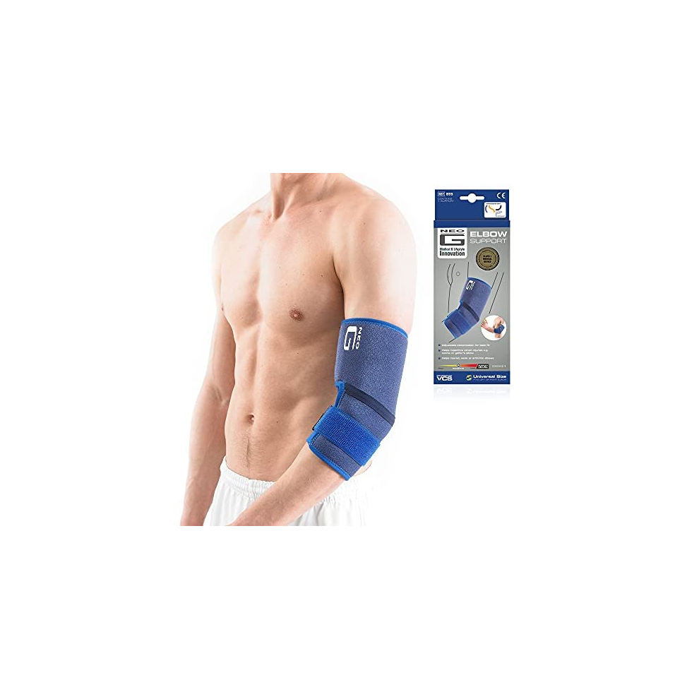 Neo-G Elbow Support - For Epicondylitis, Tennis Golfers Elbow, Sprains, Strain Injuries, Tendonitis, Arthritis, Recovery, Sports - Adjustable Compression