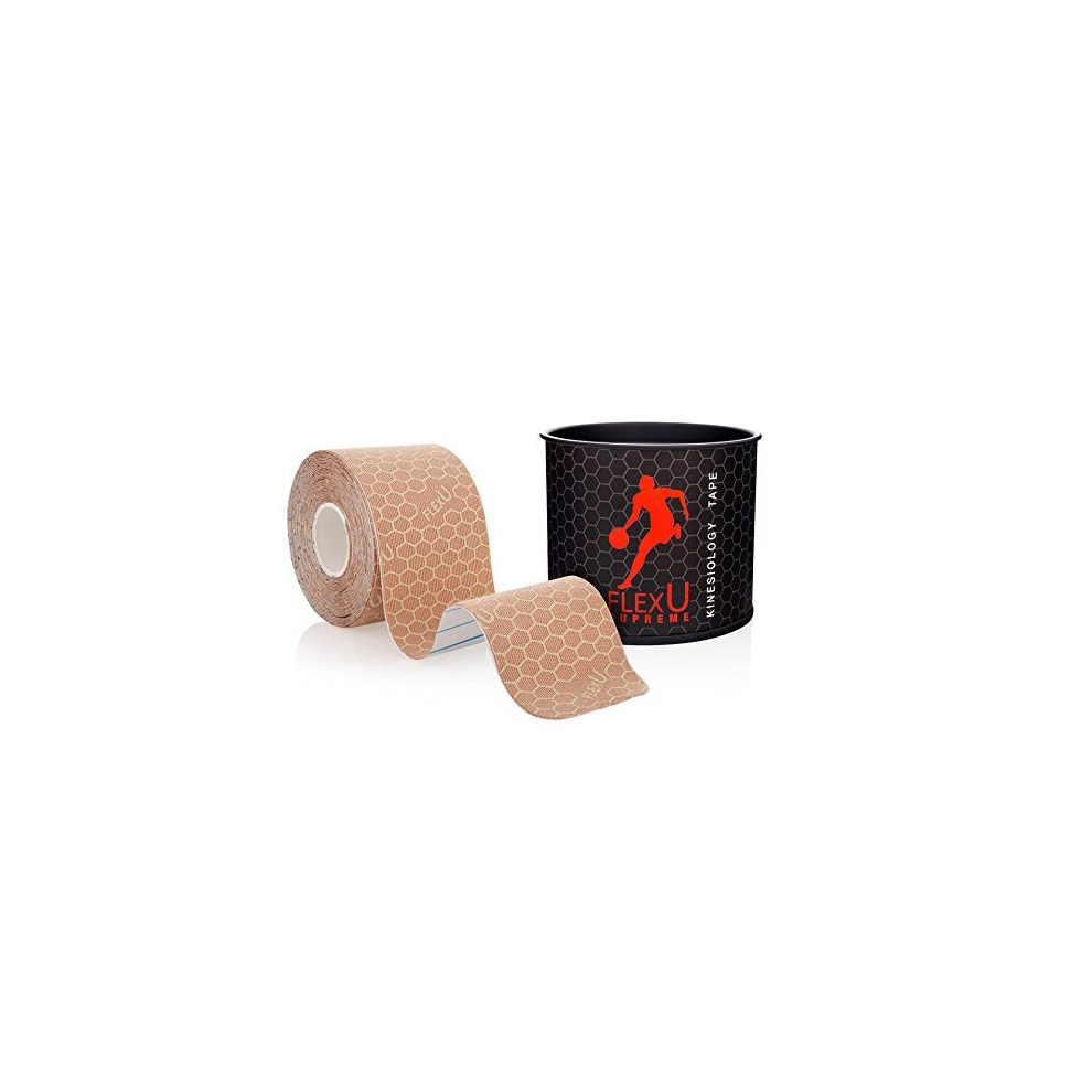 Flexu Kinesiology Tape; Single Roll (Pre-Cut Or Continuous); Advanced Strength And Flexibility Properties; Longer Lasting Therapeutic Recovery; Sports Tape