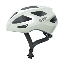 Macator Racing Bike Helmet - Sporty Bicycle Helmet for Beginners - for Women and Men - White, Size M