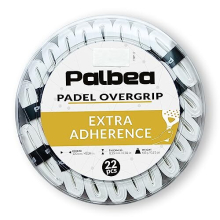 Padel OverGrip in White - Extra Tacky - Pack of 22 - Superior Sweat Absorption - Non-Slip Grip Tape for Padel & Tennis Rackets - Soft Feel - Specially