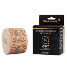 Matador K advanced Kinesiology Tape & sports tape strapping - 4 Way Stretch technology for knee, ankle,shoulder support & compression - sports injury