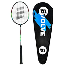 Evolve 3-84 Badminton Racket with High Tension String | 3U Ultra-Light 40T High Modulus Graphite | Professional lightweight Racquet with Case for Men,