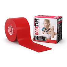 Rocktape Hypoallergenes Kinesiologie-Tape mit starker Haftung, Rolle – Rot