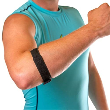 Epicondylitis Brace | Elbow Strap for Medial/Lateral Epicondyle Pain and Tendonitis Arm Compression Support Band for Men or Women (One Size Fits Most)