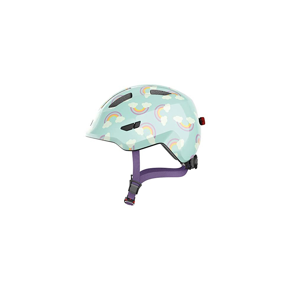 Smiley 3.0 LED Children's Helmet, Bicycle Helmet for Toddlers with Deep Fit, Child-Friendly Designs, Space for Pigtail, Unisex
