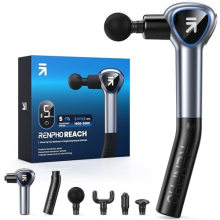 Massagepistool - RENPHO - Bereik - 5 Snelheden - 4 Koppen - Afneembare Handgreep