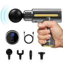 Massage Gun Deep Tissue 10 Speed USB Charging,Portable Handheld Massager,Percussion Massager,Muscle Massager Gun,Ultra Small & Quiet Muscle Massage