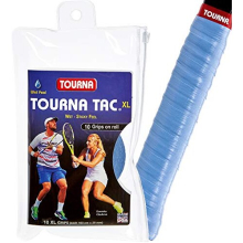 Tourna Tac 10 Pacchi Grip Tennis Tacky Feel, Blu, X-Large