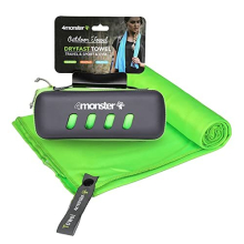 Microfiber Towel with Carry Case, Super Absorbent Travel Towel, Quick Dry Towel, Camping Towel, Great for Gym, Beach, Swimming, Backpacking and More