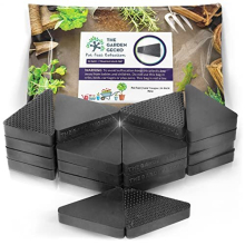 Invisible Pot feet for outdoor plant pots and flowers, solid rubber pot risers with a custom non-slip triangle surface grip | 24 PCS Solid Triangles
