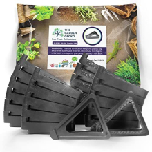 Pot feet for outdoor plant pots and flowers, SOLID EPDM RUBBER pot risers with a custom non-slip surface grip | 24 Triangle Hollow Pot-Toe Pcs