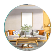 30 cm Self Adhesive Glass Mirror HD Round Sticky Mirror Large Glass Frameless Mirror Table Mirror Craft Mirror Circle Wall Adhesive Mirror for