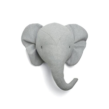 Nursery Décor, Born to be Wild, Wall Art - Elephant, Grey/Oak