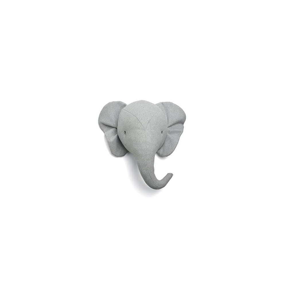 Nursery Décor, Born to be Wild, Wall Art - Elephant, Grey/Oak