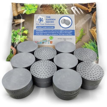 Invisible Pot feet for outdoor plant pots and flowers solid rubber pot risers with enhanced non-slip surface grip | 20 PACK | GREY WISP