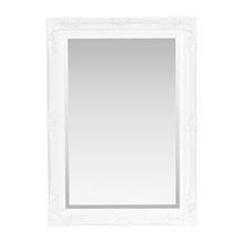 Rennes Vintage Wall Mirror | Shabby Chic, Baroque, Antique, French Design | Solid Wood Frame | Silver Glass Bevelled Edges | Home Decor | (50cm x 70cm