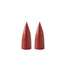 Kunstindustrien Cone Shaped Candles, Made in Denmark, 43 colours available, Dripless & Smokeless Pillar Candles, Solid candles long burning 15 hours
