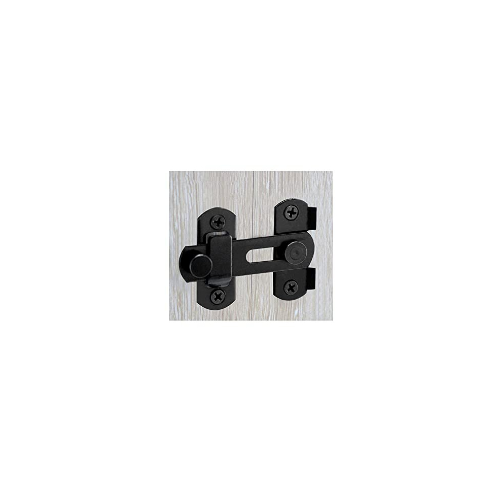 Door Lock Buckle Lock Bolt Lock For Door And Window Slide Lock Latch Bolt Shed Slide Door Lock Slide Lock (Black) 726312468085