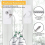 2Pcs Window Locks for UPVC Windows, YTOOK Adhesive No Drilling Window Restrictor with Key, Pet Window Safety Locks for Childproof, Easy to Install 4