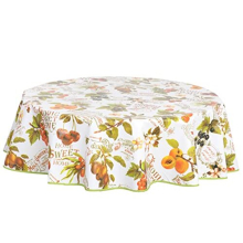 Round Oilcloth PVC Wipe Clean Tablecloth Table Cover 140cm 55" Fruit