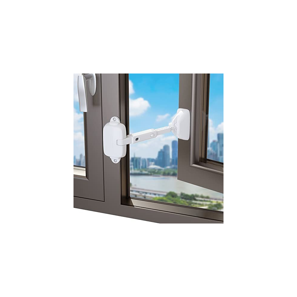 Eudemon 1 Pack Childproof Window Restrictor For Aluminum, Wooden, Metal Window Frames, Baby Safety Upvc Window Lock, Window Safety Locks For Toddlers & Pets,