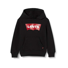 Kids Batwing Screenprint Hoodie Boys, Black, 2 Years