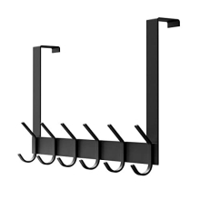 Over Door Hook Hanger, Over The Door Hanger with 12 Hooks Stainless Steel Over Door Hanger Organizer Hanging Coat Clothes Towels Robes for Bathroom