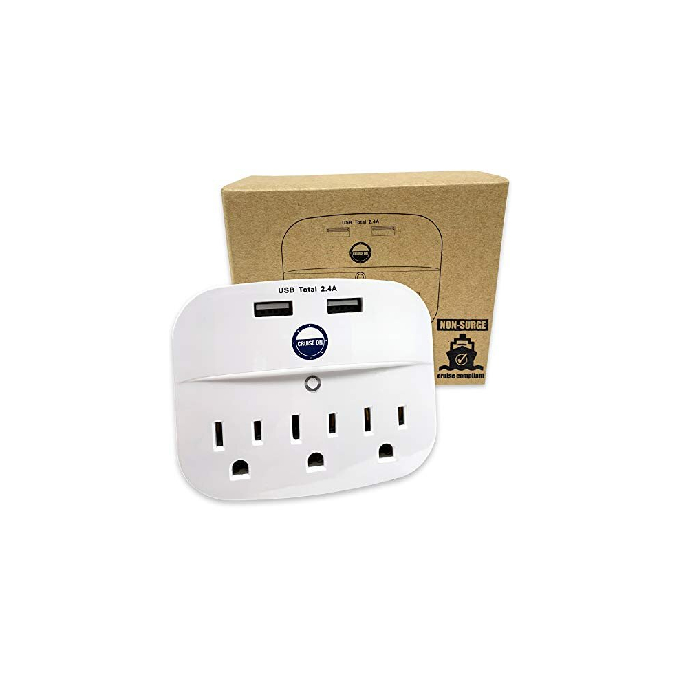 Power Strip With Usb Outlets - Non Surge Protection 616604637230