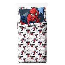 Marvel Spiderman City Streets 100% Cotton Single Fitted Sheet