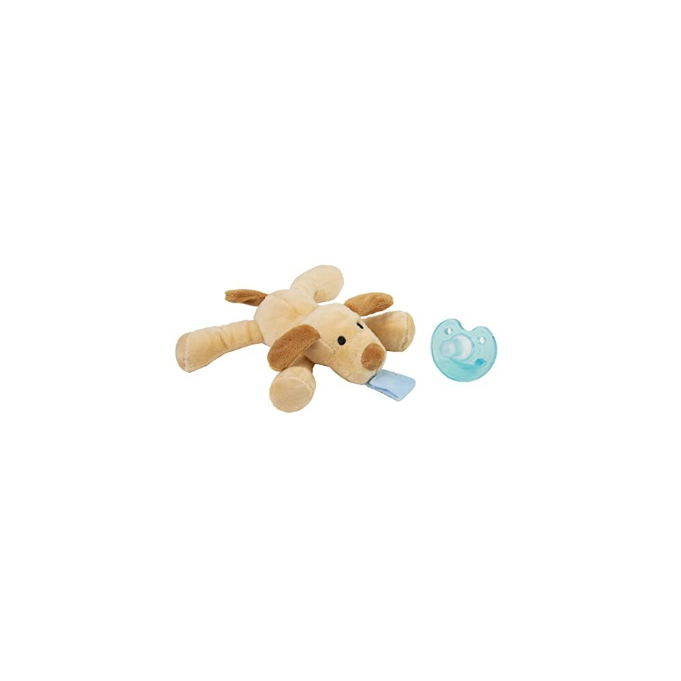 Cheeky Chimp Dummy Pacifier Baby Soother, Dummies For Babies - Detachable Newborn Essentials - Portable Comforter Soothie - Stuffed Animal Plush Toy For 3-36