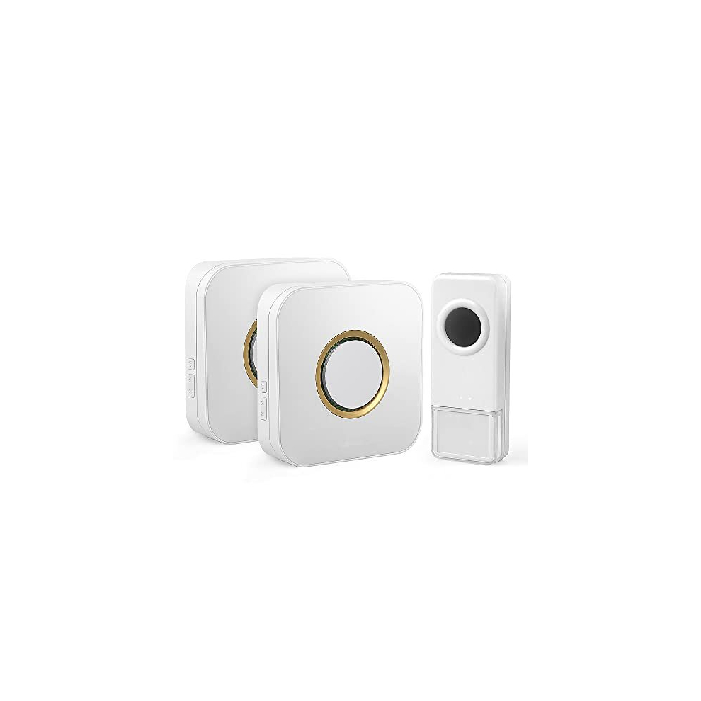 Wireless Doorbell, 1000 FT Long Range, 58 Ring Tunes, Waterproof, Mute Mode, 5 Volume Level, Plug in Led Cordless Doorbell for Homes, Offices, Hotels