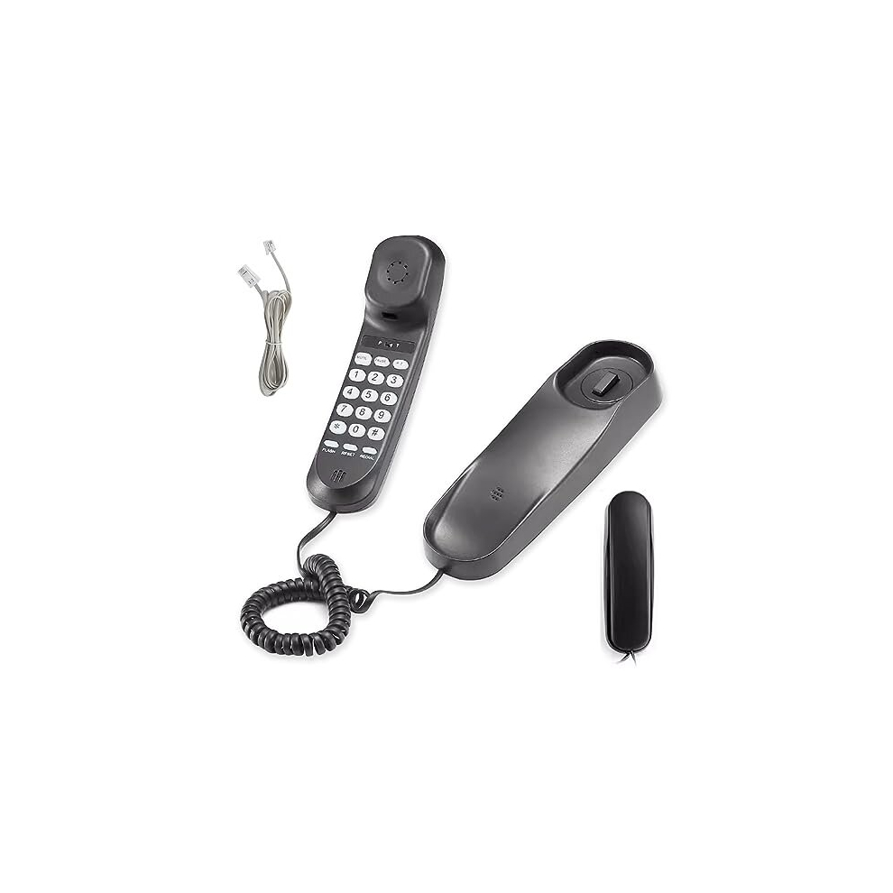 Landline Phone Corded House Phones Landline Corded Landline Telephone Wall Mountable or Desktop Corded Telephone P/T mode One Key Redial Pause Flash