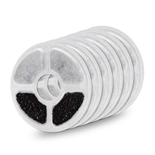 Cat Fountain Water Filter Cartridge 6 Pack Compatible Replacement Flower Type Carbon Filtration Pad