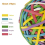 Rubber Band Ball, 170 Bands Per Ball, Assorted Colour 2