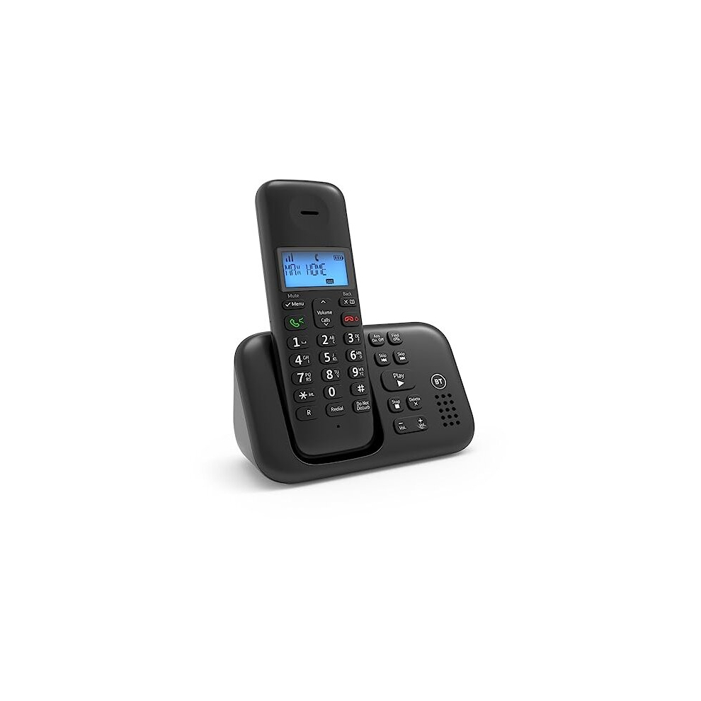 3960 Cordless Landline House Phone with Nuisance Call Blocker, Digital Answer Machine, Single Handset Pack