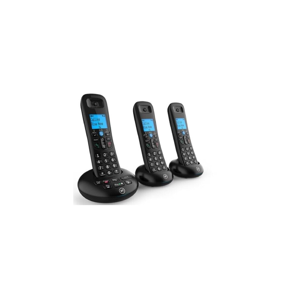 3570 Cordless Landline House Phone With Nuisance Call Blocker, Digital Answer Machine, Trio Handset Pack 5016351618325